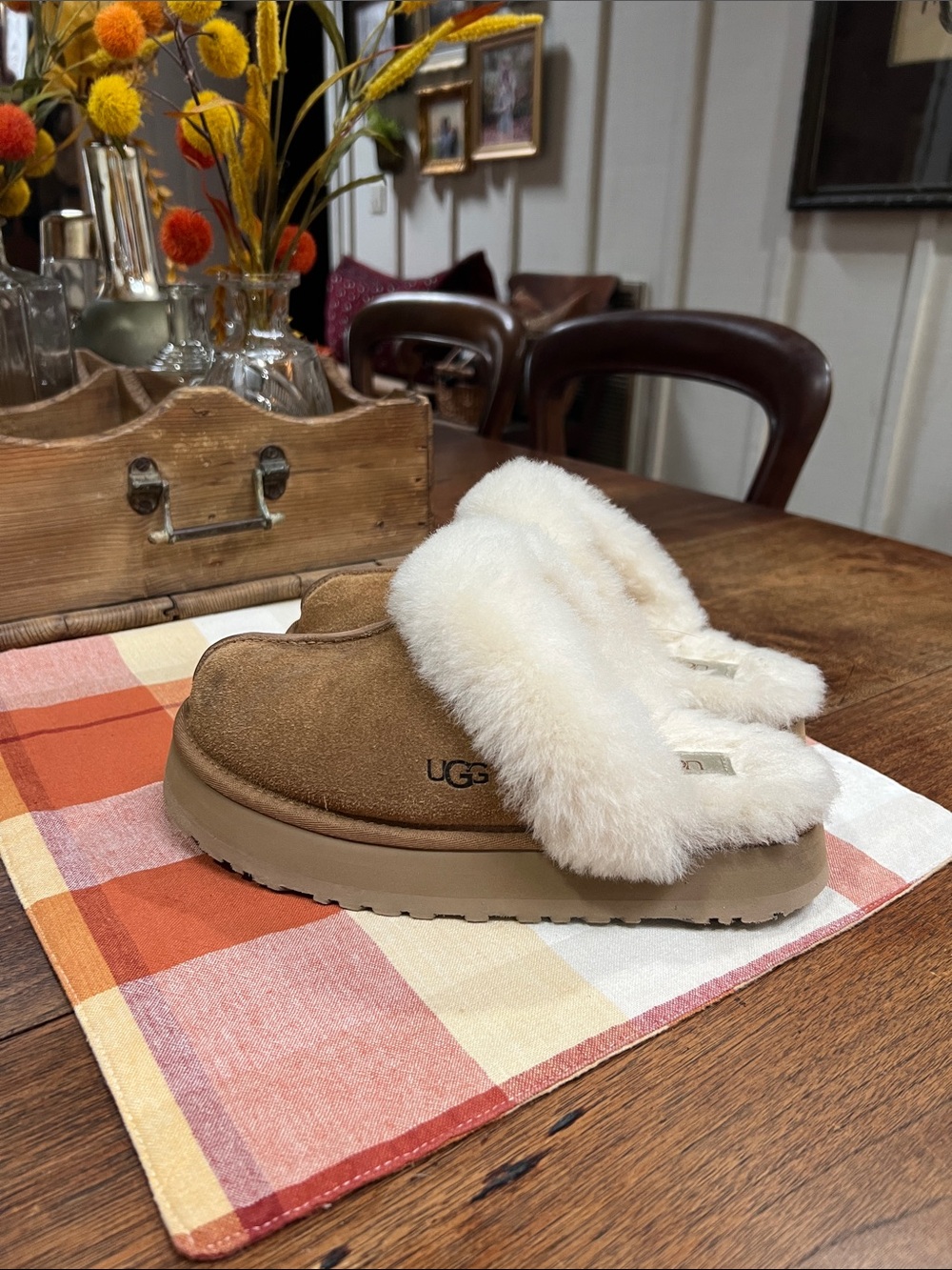 UGG Disquette Slip-On Platform Shoes